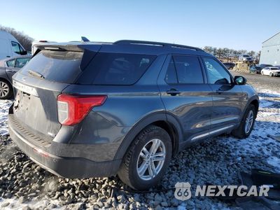 Trzecie zdjęcie samochodu z tyłu: 2020 FORD EXPLORER XLT VIN:1FMSK8DH6LGC19537 - miniatura