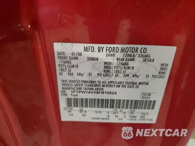 Zdjęcie 14 z 14 samochodu: 2008 FORD F150 SUPERCREW VIN:1FTPW14VX8FB10524 - miniatura