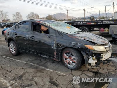 Czwarte zdjęcie samochodu z boku: 2012 HONDA CIVIC LX VIN:2HGFB2F57CH323840 - miniatura