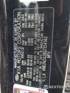 Zdjęcie 12 z 12 samochodu: 2016 KIA SOUL VIN:KNDJN2A28G7354562 - miniatura