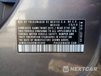 Zdjęcie 14 z 15 samochodu: 2014 VOLKSWAGEN JETTA BASE VIN:3VW2K7AJXEM255386 - miniatura