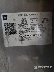 Zdjęcie 12 z 13 samochodu: 2018 CHEVROLET CRUZE LT VIN:1G1BE5SM7J7193384 - miniatura