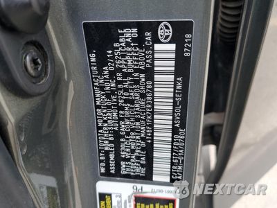 Zdjęcie 14 z 14 samochodu: 2014 TOYOTA CAMRY L VIN:4T4BF1FK7ER386780 - miniatura