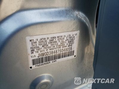 Zdjęcie 15 z 15 samochodu: 2007 HONDA FIT VIN:JHMGD38487S049035 - miniatura