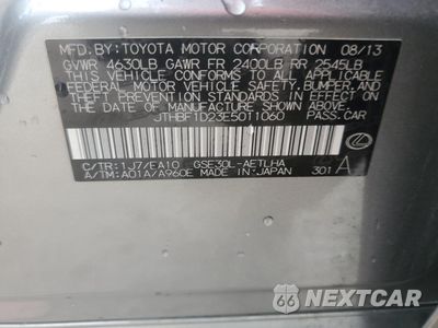Zdjęcie 14 z 14 samochodu: 2014 LEXUS IS 250 VIN:JTHBF1D23E5011060 - miniatura