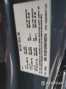 Zdjęcie 14 z 14 samochodu: 2019 TESLA MODEL 3 VIN:5YJ3E1EB4KF482314 - miniatura