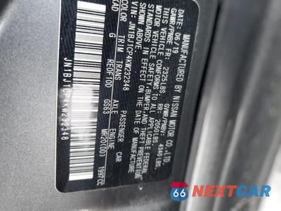 Zdjęcie 13 z 13 samochodu: 2019 NISSAN ROGUE SPORT S VIN:JN1BJ1CP4KW232348 - miniatura