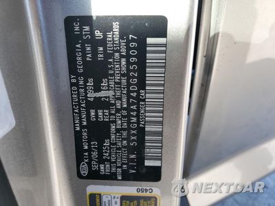 Zdjęcie 14 z 14 samochodu: 2013 KIA OPTIMA LX VIN:5XXGM4A74DG259097 - miniatura