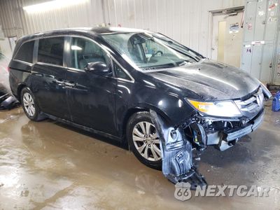 Czwarte zdjęcie samochodu z boku: 2014 HONDA ODYSSEY EXL VIN:5FNRL5H69EB044947 - miniatura