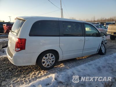 Trzecie zdjęcie samochodu z tyłu: 2016 DODGE GRAND CARAVAN SE VIN:2C4RDGBG4GR401940 - miniatura