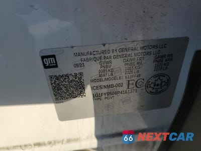Zdjęcie 13 z 13 samochodu: 2023 CHEVROLET BOLT EUV LT VIN:1G1FY6S06P4161371 - miniatura