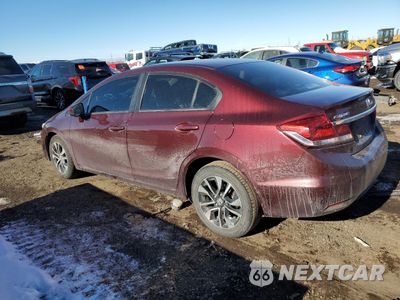 Drugie zdjęcie samochodu z przodu: 2015 HONDA CIVIC EX VIN:19XFB2F8XFE277722 - miniatura