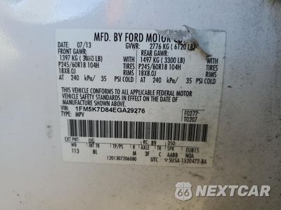 Zdjęcie 15 z 16 samochodu: 2014 FORD EXPLORER XLT VIN:1FM5K7D84EGA29276 - miniatura