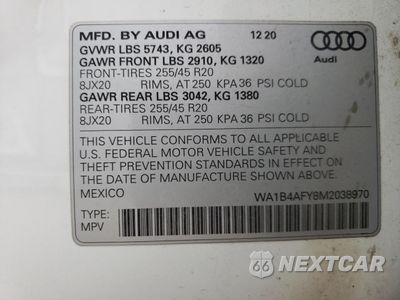Zdjęcie 15 z 16 samochodu: 2021 AUDI SQ5 PREMIUM PLUS VIN:WA1B4AFY8M2038970 - miniatura