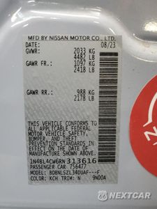 Zdjęcie 14 z 15 samochodu: 2024 NISSAN ALTIMA SR VIN:1N4BL4CW6RN313616 - miniatura