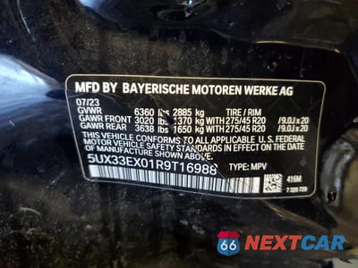 Zdjęcie 13 z 15 samochodu: 2024 BMW X6 XDRIVE40I VIN:5UX33EX01R9T16988 - miniatura