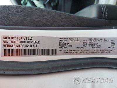Zdjęcie 15 z 16 samochodu: 2021 DODGE DURANGO GT VIN:1C4RDJDG9MC716652 - miniatura