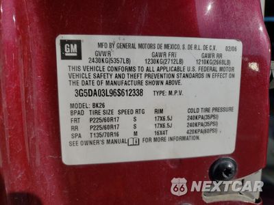Zdjęcie 14 z 14 samochodu: 2006 BUICK RENDEZVOUS CX VIN:3G5DA03L96S612338 - miniatura