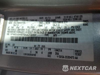Zdjęcie 14 z 17 samochodu: 2013 FORD ESCAPE SEL VIN:1FMCU0H97DUC72057 - miniatura