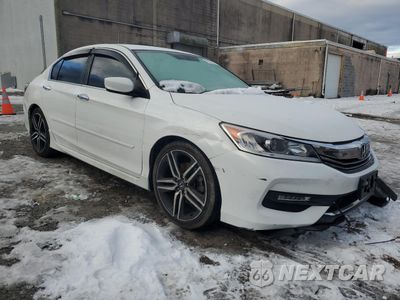 Czwarte zdjęcie samochodu z boku: 2017 HONDA ACCORD SPORT VIN:1HGCR2F55HA043306 - miniatura