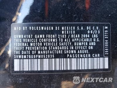 Zdjęcie 14 z 15 samochodu: 2023 VOLKSWAGEN JETTA SPORT VIN:3VWBM7BU9PM052835 - miniatura