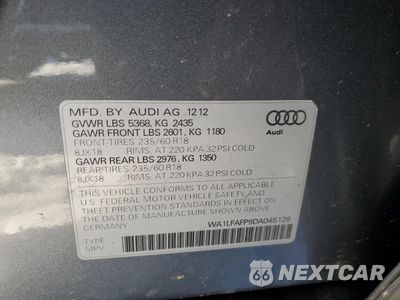 Zdjęcie 12 z 12 samochodu: 2013 AUDI Q5 PREMIUM PLUS VIN:WA1LFAFP9DA045129 - miniatura