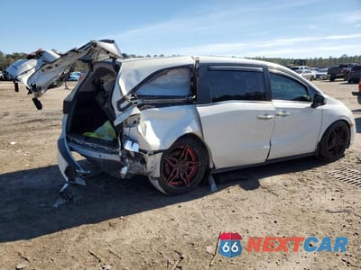 Trzecie zdjęcie samochodu z tyłu: 2018 HONDA ODYSSEY EXL VIN:5FNRL6H72JB025553 - miniatura