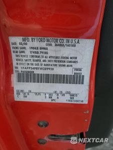 Zdjęcie 14 z 14 samochodu: 2000 FORD FOCUS SE VIN:1FAFP34P8YW289920 - miniatura