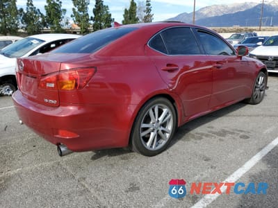 Trzecie zdjęcie samochodu z tyłu: 2007 LEXUS IS 250 VIN:JTHBK262972044521 - miniatura