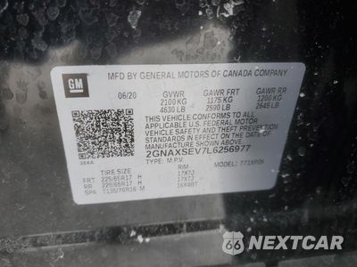 Zdjęcie 15 z 16 samochodu: 2020 CHEVROLET EQUINOX LS VIN:2GNAXSEV7L6256977 - miniatura