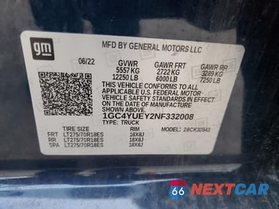 Zdjęcie 14 z 14 samochodu: 2022 CHEVROLET SILVERADO K3500 LTZ VIN:1GC4YUEY2NF332008 - miniatura
