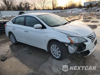 Czwarte zdjęcie samochodu z boku: 2014 NISSAN SENTRA S VIN:3N1AB7AP8EL689429 - miniatura