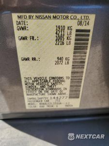 Zdjęcie 14 z 14 samochodu: 2015 NISSAN ALTIMA 2.5 VIN:1N4AL3AP7FC144277 - miniatura