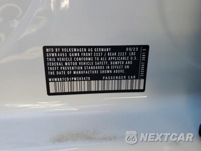 Zdjęcie 12 z 12 samochodu: 2023 VOLKSWAGEN GOLF R 20TH ANNIVERSARY VIN:WVWBB7CD1PW203478 - miniatura