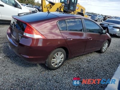 Trzecie zdjęcie samochodu z tyłu: 2011 HONDA INSIGHT VIN:JHMZE2H35BS005185 - miniatura