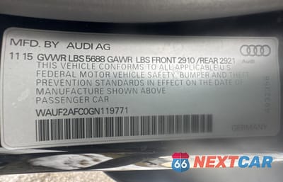 Zdjęcie 10 z 10 samochodu: 2016 AUDI S6 4.0T PREMIUM PLUS VIN:WAUF2AFC0GN119771 - miniatura