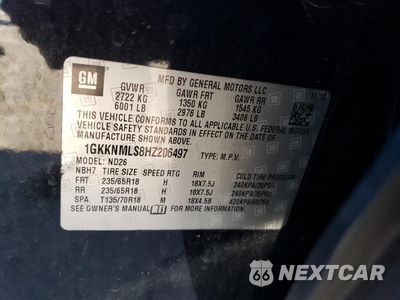 Zdjęcie 16 z 17 samochodu: 2017 GMC ACADIA SLT-1 VIN:1GKKNMLS8HZ206497 - miniatura