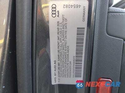 Zdjęcie 14 z 15 samochodu: 2022 AUDI A4 PRESTIGE 45 VIN:WAUFAAF47NN005372 - miniatura