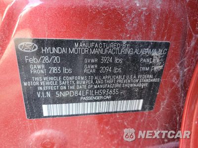 Zdjęcie 12 z 13 samochodu: 2020 HYUNDAI ELANTRA SEL VIN:5NPD84LF1LH593635 - miniatura