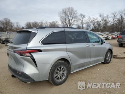 Trzecie zdjęcie samochodu z tyłu: 2021 TOYOTA SIENNA XLE VIN:5TDJSKFC9MS019242 - miniatura