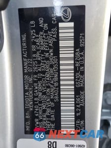 Zdjęcie 14 z 15 samochodu: 2022 LEXUS ES 350 BASE VIN:58ADZ1B18NU135301 - miniatura