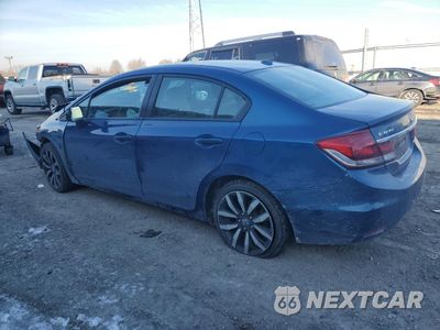 Drugie zdjęcie samochodu z przodu: 2014 HONDA CIVIC EXL VIN:19XFB2F95EE057377 - miniatura