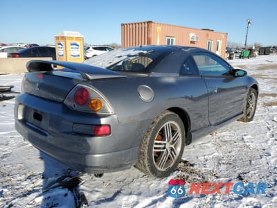 Trzecie zdjęcie samochodu z tyłu: 2003 MITSUBISHI ECLIPSE GTS VIN:4A3AC74H93E184900 - miniatura