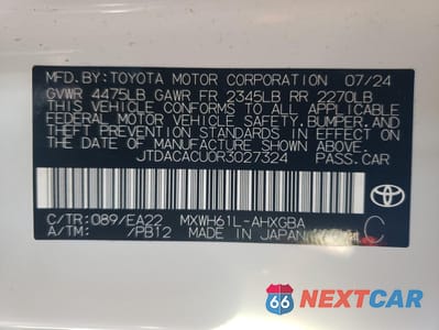 Zdjęcie 13 z 14 samochodu: 2024 TOYOTA PRIUS PRIME SE VIN:JTDACACU0R3027324 - miniatura