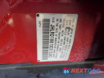 Zdjęcie 13 z 13 samochodu: 1999 HONDA CR-V EX VIN:JHLRD1861XC013362 - miniatura