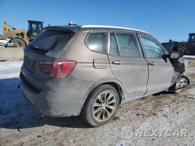 Trzecie zdjęcie samochodu z tyłu: 2014 BMW X3 XDRIVE28I VIN:5UXWX9C53E0D11156 - miniatura