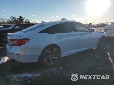 Trzecie zdjęcie samochodu z tyłu: 2018 HONDA ACCORD SPORT VIN:1HGCV1F33JA057683 - miniatura