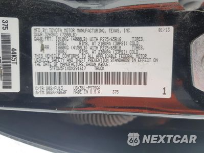 Zdjęcie 12 z 12 samochodu: 2013 TOYOTA TUNDRA CREWMAX SR5 VIN:5TFDW5F1XDX291617 - miniatura