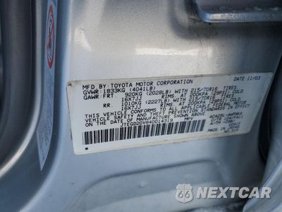 Zdjęcie 13 z 13 samochodu: 2004 TOYOTA RAV4 VIN:JTEGD20V840014319 - miniatura