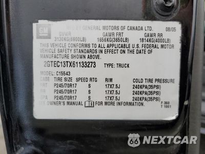 Zdjęcie 12 z 12 samochodu: 2006 GMC NEW SIERRA C1500 VIN:2GTEC13TX61133273 - miniatura